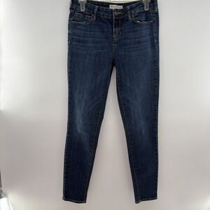 Bullhead Denim Co. Dark Wash Mid Rise 26"x30" Skinniest Jeans - Size 2